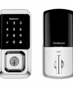 Kwikset - Halo Smart Lock Wi-Fi Replacement Deadbolt with App/Touchscreen/Key Access - Polished Chrome