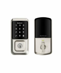Kwikset - Halo Smart Lock Wi-Fi Replacement Deadbolt with App/Touchscreen/Key Access - Satin Nickel