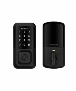 Kwikset - Halo Smart Lock Wi-Fi Replacement Deadbolt with App/Touchscreen/Key Access - Matte Black