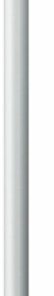 Fisher & Paykel - Professional Round Flush 1-Piece Handle Kit for Select Bottom Mounts - Brushed Aluminum