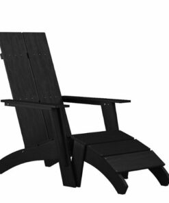 Flash Furniture - Sawyer Adirondack Chair - Black