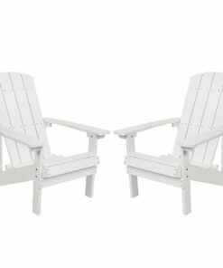 Flash Furniture - Charlestown Adirondack Chair (set of 2) - White 1