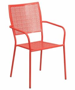 Flash Furniture - Oia Patio Chair - Coral 0