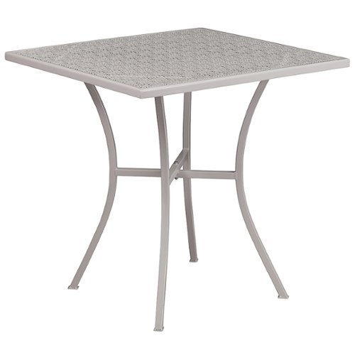 Flash Furniture - Oia Contemporary Patio Table - Light Gray 2