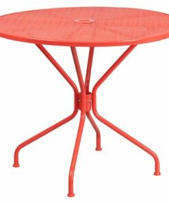 Flash Furniture - Oia Contemporary Patio Table - Coral 0