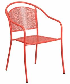 Flash Furniture - Oia Patio Chair - Coral 1