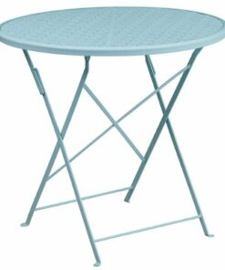 Flash Furniture - Oia Contemporary Patio Table - Sky Blue 0