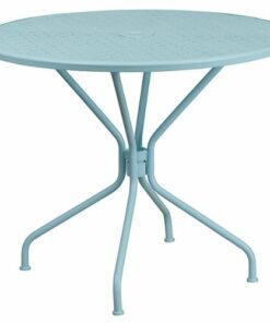 Flash Furniture - Oia Contemporary Patio Table - Sky Blue 3
