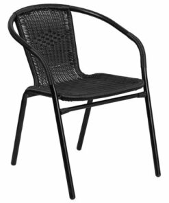 Flash Furniture - Lila Patio Chair (set of 4) - Black 0