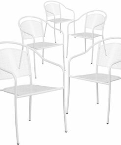 Flash Furniture - Oia Patio Chair (set of 5) - White 0