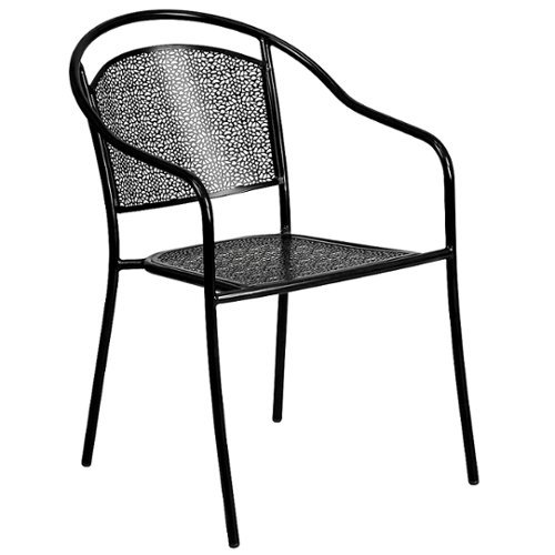 Flash Furniture - Oia Patio Chair - Black 1
