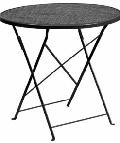 Flash Furniture - Oia Contemporary Patio Table - Black 2