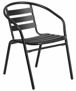 Flash Furniture - Lila Patio Chair - Black