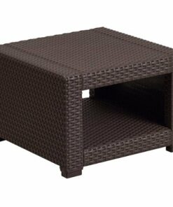 Flash Furniture - Seneca Contemporary Patio End Table - Chocolate Brown