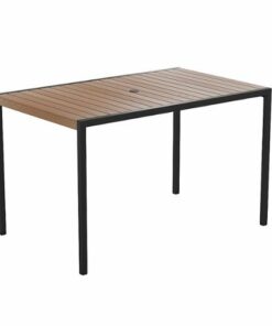 Flash Furniture - Lark Modern Patio Table - Teak 0