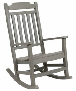 Flash Furniture - Winston Rocking Patio Chair - Gray