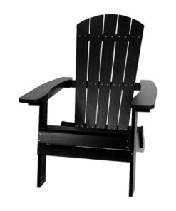 Flash Furniture - Charlestown Adirondack Chair - Black