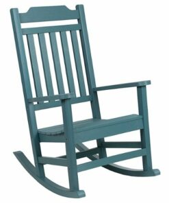 Flash Furniture - Winston Rocking Patio Chair - Teal