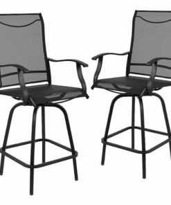 Flash Furniture - Valerie Patio Chair (set of 2) - Black