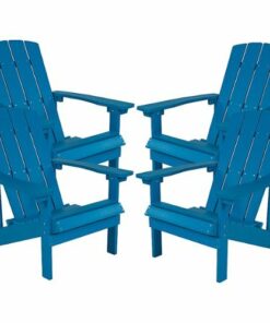 Flash Furniture - Charlestown Adirondack Chair (set of 4) - Blue 1