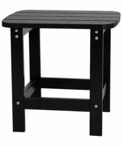 Flash Furniture - Charlestown Classic Adirondack Side Table - Black