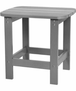 Flash Furniture - Charlestown Classic Adirondack Side Table - Gray