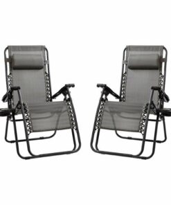 Flash Furniture - Celestial Zero Gravity Chair (set of 2) - Gray