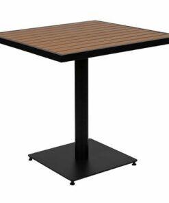 Flash Furniture - Lark Modern Patio Table - Teak 1
