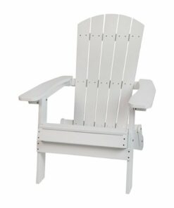Flash Furniture - Charlestown Adirondack Chair - White 1