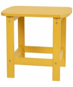 Flash Furniture - Charlestown Classic Adirondack Side Table - Yellow