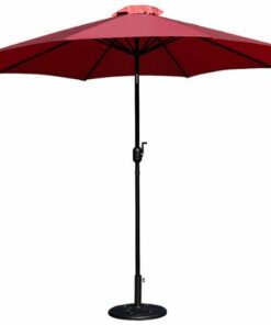Flash Furniture - Kona Patio Umbrella and Base - Red