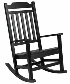 Flash Furniture - Winston Rocking Patio Chair - Black