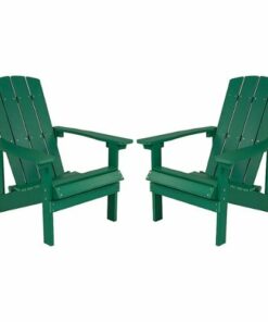Flash Furniture - Charlestown Adirondack Chair (set of 2) - Green