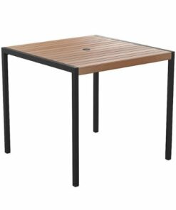 Flash Furniture - Lark Modern Patio Table - Teak 2
