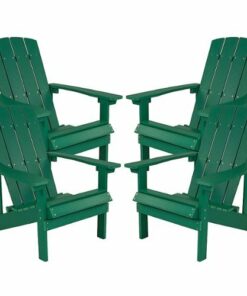 Flash Furniture - Charlestown Adirondack Chair (set of 4) - Green