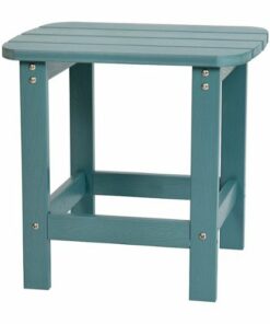 Flash Furniture - Charlestown Classic Adirondack Side Table - Teal