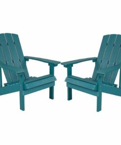 Flash Furniture - Charlestown Adirondack Chair (set of 2) - Sea Foam