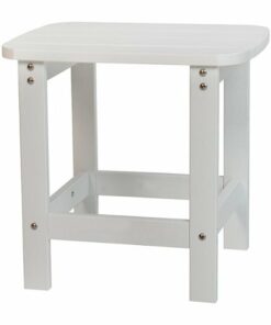 Flash Furniture - Charlestown Classic Adirondack Side Table - White
