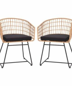 Flash Furniture - Devon Patio Lounge Chair - Natural/Black
