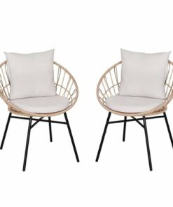 Flash Furniture - Devon Patio Lounge Chair - Tan/Light Gray