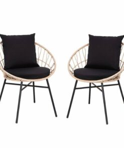 Flash Furniture - Devon Patio Lounge Chair - Tan/Black