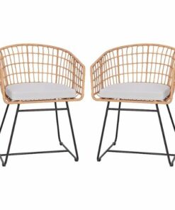 Flash Furniture - Devon Patio Lounge Chair - Natural/Light Gray