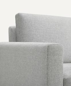 Burrow - Mid Century Nomad Armchair with Ottoman - Crushed Gravel 0
