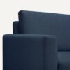 Burrow - Mid Century Nomad Armchair with Ottoman - Navy Blue 1