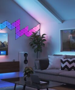 Nanoleaf - Shapes Ultra Black Triangles Expansion Pack (3 Panels) - Multicolor