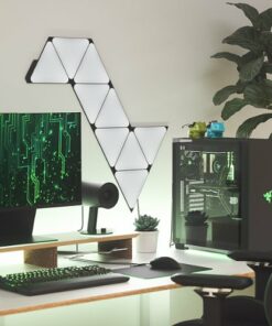 Nanoleaf - Shapes Ultra Black Triangles Smarter Kit (9 Panels) - Multicolor