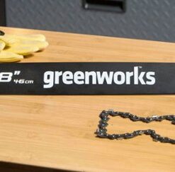 Greenworks - 18-Inch Replacement Chainsaw Bar and Chain Combo - Black