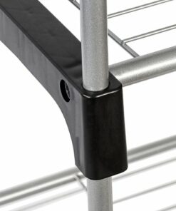 Honey-Can-Do - Double Rod Freestanding Closet - Silver