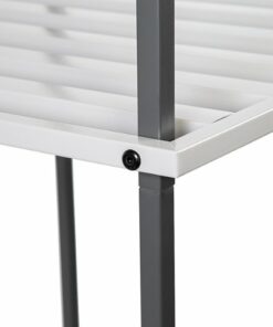 Honey-Can-Do - Freestanding Open Metal Closet Wardrobe - Grey