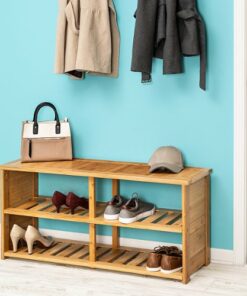 Honey-Can-Do - Bamboo shoe bench - Natural